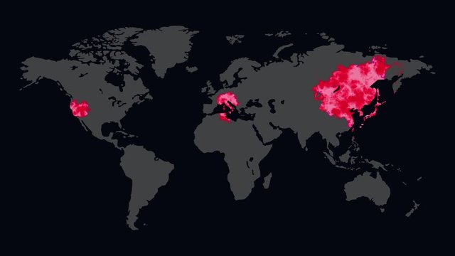 Global virus outbreak background stock video footage.