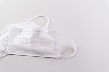 Protective face mask or medical mask. Medical protective shielding bandage. Protect Coronavirus and pm 2.5 mask.