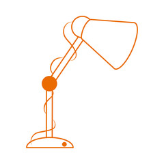 desk lamp equipment home education line color style icon
