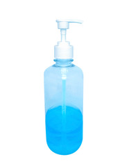 Alcohol gel isolated on white background. Hand sanitizer. protection coronavirus (COVID-19) and used to eliminate microbes. Healthcare and medical concept
