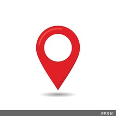 location pin.Map pin flat design style modern icon, pointer minimal vector symbol, marker sign  .vector illustration