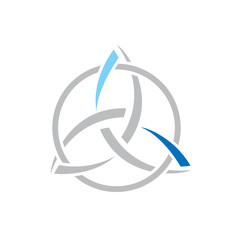 circular vortex wind energy logo icon vector template illustrations