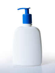 Close up hand sanitizer gel pump bottle, alcohol gel for prevention coronavirus disesse 2019 (COVID-19), bacteria and germ with copy space, health care concept