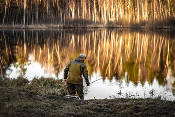 fishing on the lake