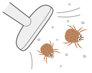 Fototapete かわいいダニのベクターイラストセット Fototapeten Hako