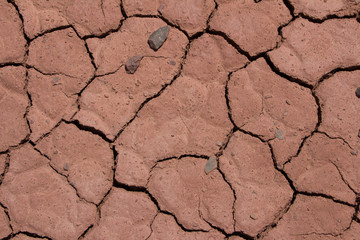 dry cracked earth
