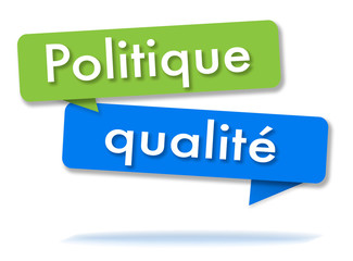 Political quality in colored speech bubbles and french language