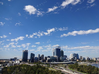 The view of Perth City in Australia
