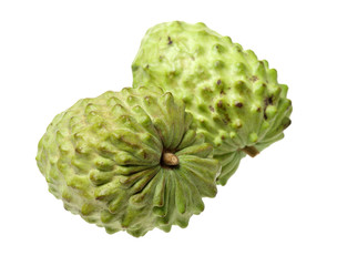 Custard apple isolated on white background,annona