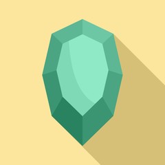 Ruby icon. Flat illustration of ruby vector icon for web design