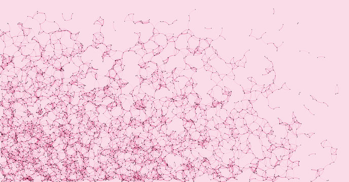 Network Mesh Procedural Art background illustration