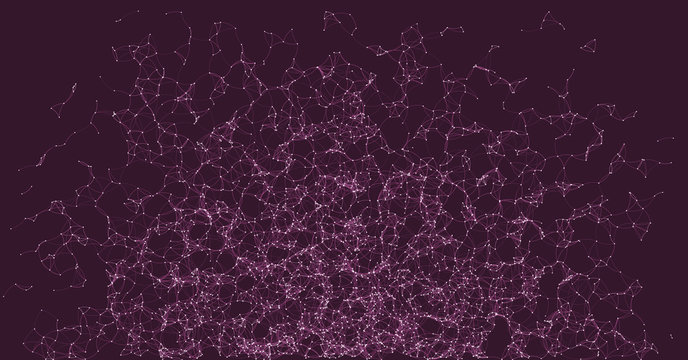 Network Mesh Procedural Art background illustration