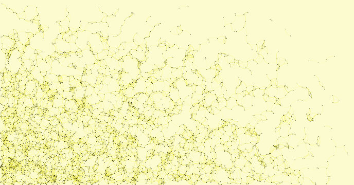 Network Mesh Procedural Art background illustration