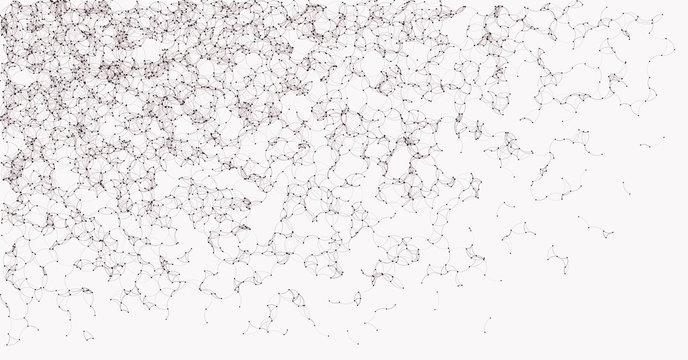 Network Mesh Procedural Art background illustration