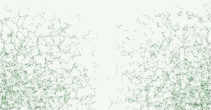 Network Mesh Procedural Art background illustration