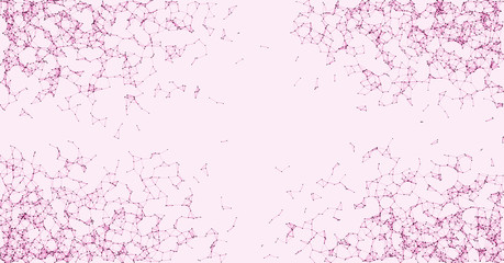 Network Mesh Procedural Art background illustration