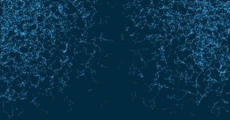 Network Mesh Procedural Art background illustration