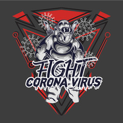 illustration of Corona virus. you can use for printed products