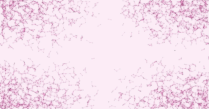 Network Mesh Procedural Art background illustration