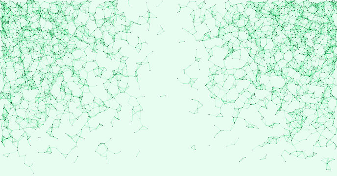 Network Mesh Procedural Art background illustration