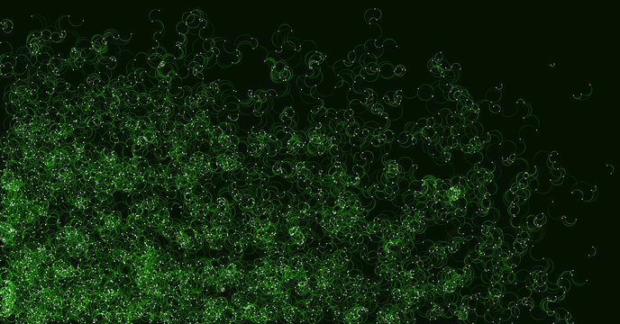 Network Mesh Procedural Art background illustration