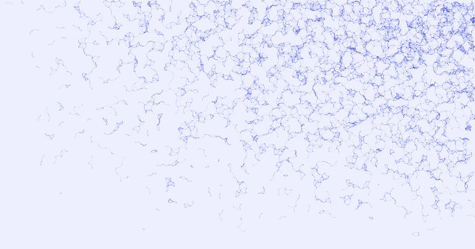 Network Mesh Procedural Art background illustration