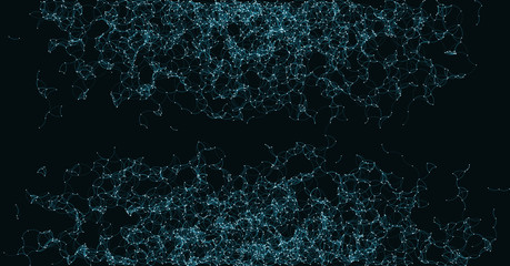 Network Mesh Procedural Art background illustration