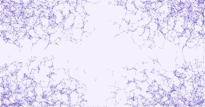 Network Mesh Procedural Art background illustration