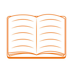 open book read home education line color style icon