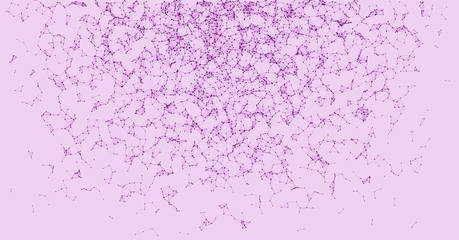 Network Mesh Procedural Art background illustration