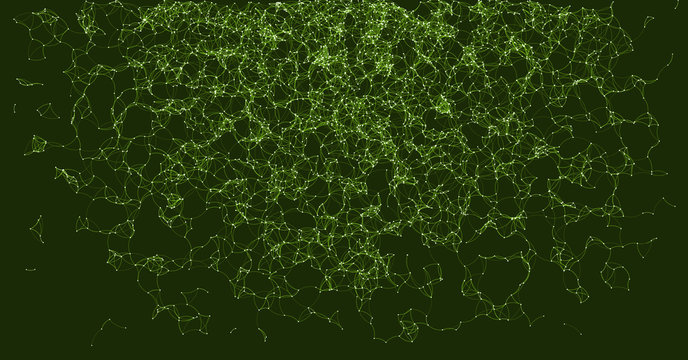 Network Mesh Procedural Art background illustration