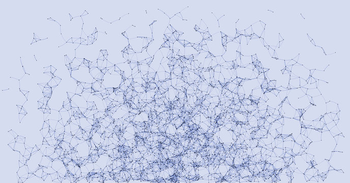 Network Mesh Procedural Art background illustration