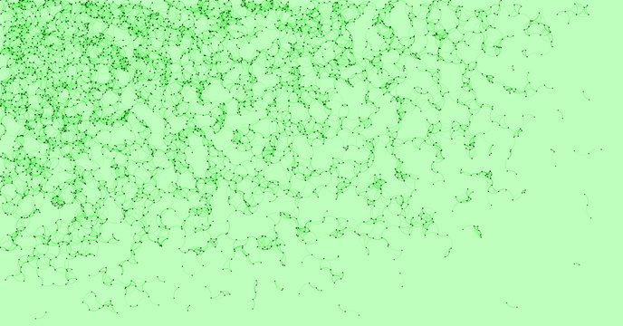 Network Mesh Procedural Art background illustration