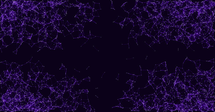 Network Mesh Procedural Art background illustration