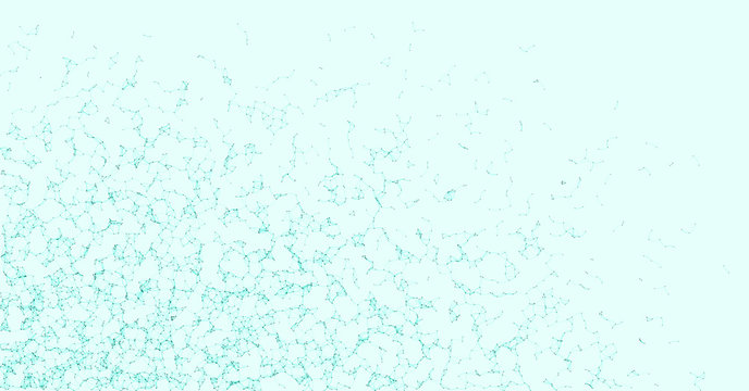 Network Mesh Procedural Art background illustration