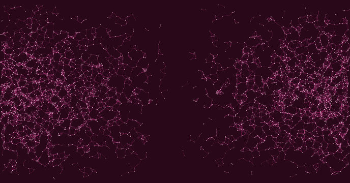 Network Mesh Procedural Art background illustration