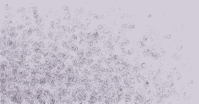 Network Mesh Procedural Art background illustration