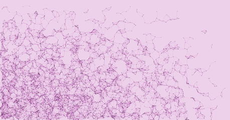 Network Mesh Procedural Art background illustration