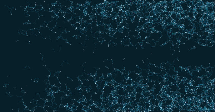 Network Mesh Procedural Art background illustration
