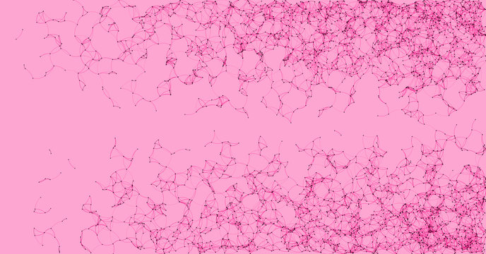 Network Mesh Procedural Art background illustration
