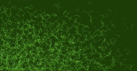 Network Mesh Procedural Art background illustration