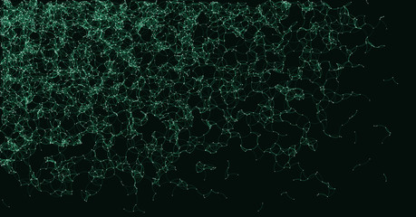 Network Mesh Procedural Art background illustration