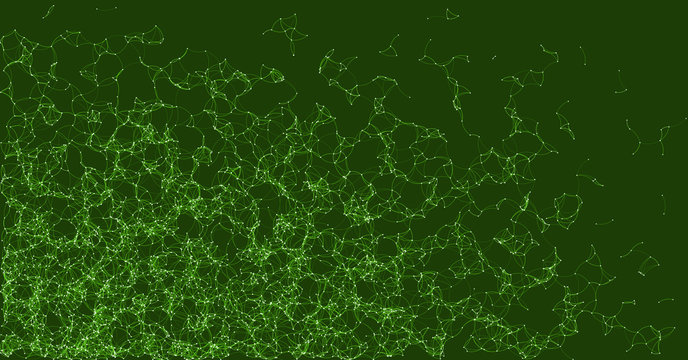 Network Mesh Procedural Art background illustration