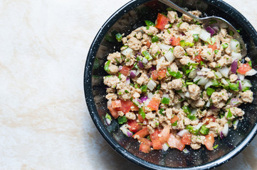 Vegetarian Vegan Soy Protein Ceviche, Mexican Veggie Cuisine