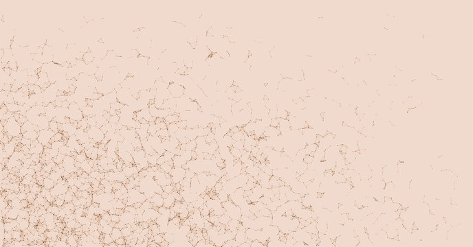 Network Mesh Procedural Art background illustration