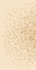 Fototapeta premium Network Mesh Procedural Art background illustration