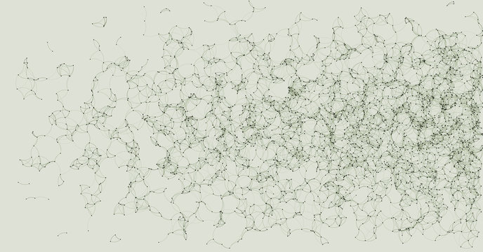 Network Mesh Procedural Art background illustration