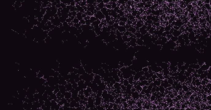 Network Mesh Procedural Art background illustration