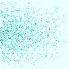 Network Mesh Procedural Art background illustration