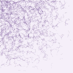 Network Mesh Procedural Art background illustration